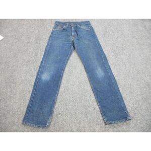 VINTAGE Levis 505 Pants Mens 30 Blue Denim Jeans Orange‎ Tab Red Batwing 30X29